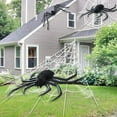 thumbnail image 3 of Araña Inflable Grande de Halloween con Ojos Rojos | Decoración Peluda Inflable de 115 Cm para Exteriores, Patios y Fiestas En Interiores, Decoración Aterradora, 3 of 7