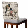thumbnail image 2 of Vintage Birds Chair Back Covers, Removable Chair Covers for Dining Chairs Set of 8, Washable Chairs Slipcovers Back Seat Protector for Wedding Party 19"x20", 2 of 9