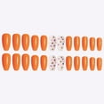 thumbnail image 4 of Fofosbeauty 24PCS Press on Fake Nails, Extra Long Coffin False Nails, Allshin Orange, 4 of 8