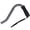Black Sparkle, variant on Offset Adjustable Aluminum Cane Foam Grip Handle - Black