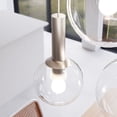 thumbnail image 3 of Sonneman 3765.35 Bubbles 5 Light 26" Wide Multi Light Pendant - Nickel, 3 of 7