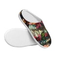 thumbnail image 3 of KLL Stained Glass Floral Cake Pattern Adult Unisex Cozy Slippers,Fuzzy Slip-on Slippers TPR Sole Slippers Comfort Plush Home Footwear for Indoor & Outdoor-8, 3 of 7