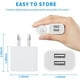 thumbnail image 5 of Cargador USB Dual 5V2A Carga Directa Estándar Cargador Cabezal Carga Adaptador Corriente USB Y Doble Ocho Pines, 5 of 9