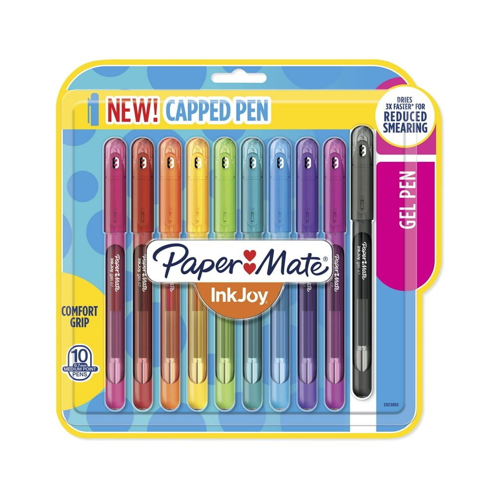 Paper Mate InkJoy Gel Pens, Medium Point (0.7mm), Assorted Colors