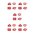 thumbnail image 3 of ZheElen 4pcs Large Capacity Easy To Non-Stick Wide Application Easy red 5Set, 3 of 6