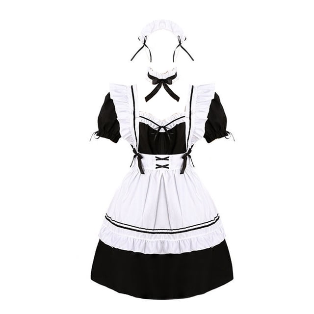 Maid Cosplay Trajes Maquillaje Anime Cosplay Mujeres Lovely Animation Show Outfit Vestido Ropa Odeerbi ODB142780