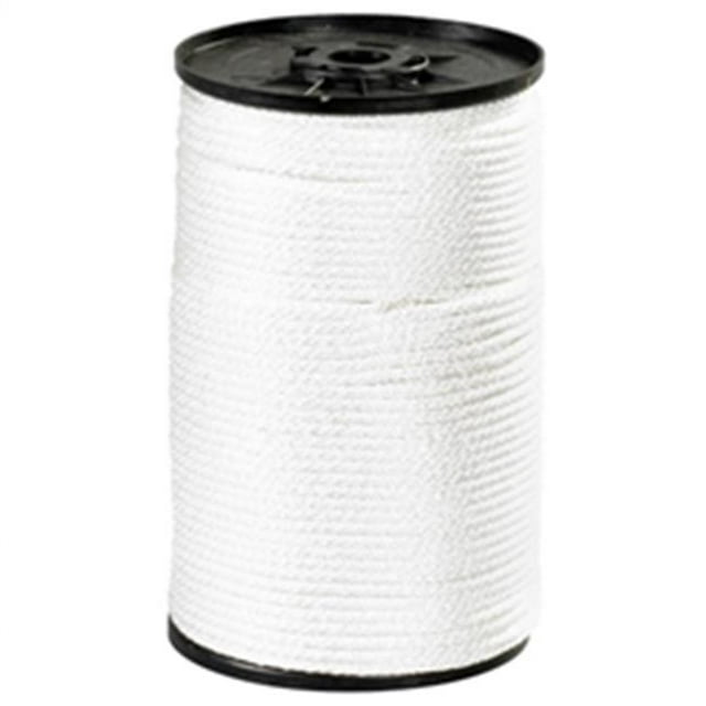 0.12 in. 320 lbs White Solid Braided Nylon Rope