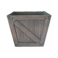 thumbnail image 4 of koolsoo Resin Planter Box Country Style Simple Plant Pot for Garden Hotel Home Decor Dark Brown, 4 of 9