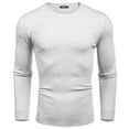 thumbnail image 2 of nine bull Men Knitted Sweaters Crew Neck Long Sleeve Slim Fit Pullover Casual Sweater Lightweight Pullover Sweater, 2 of 9