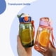 thumbnail image 4 of Cateissary Botella de agua de 400ML para deportes, gimnasio, cubierta de rebote, taza para beber con colador de té, taza interior, escuela, Cocina y Comedor Verde, 4 of 6