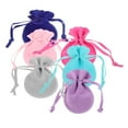 thumbnail image 1 of COMPUKAS 6Ud Bolsas De Joyería Con De Cordón En Colores Surtidos Para Almacenamiento Seguro, 1 of 6
