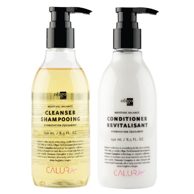 - Calura Moisture Balance Cleanser & Conditioner - Sulfate free - Vegan - Paraben free - Color safe - Shine - Hydrating formula for dry hair - 8.5oz DUO BUNDLE