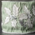 thumbnail image 2 of 15'L Sullivans Silver & Green Mistletoe Ribbon, Green, 2 of 3