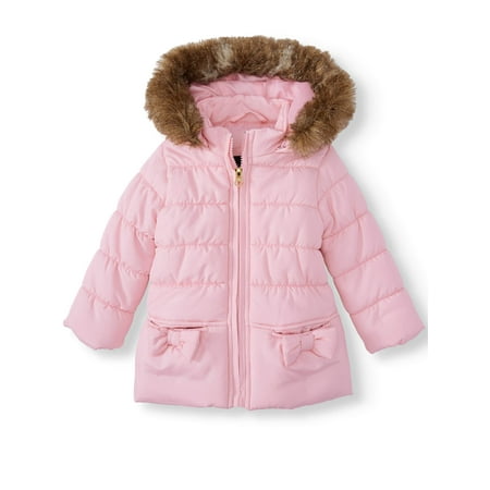 BHIP Baby Girl Double Bow Winter Jacket Coat