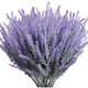 thumbnail image 1 of Nvzi 4 paquetes de flores falsas de lavanda artificial de plástico de imitación de flores moradas para decoración del hogar, color morado, 1 of 4