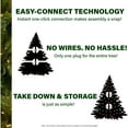 thumbnail image 5 of Fraser Hill Farm 6.5 Ft. Carmel Pine Slim Artificial Christmas Tree with Multi-Color LED String Lighting, 5 of 10
