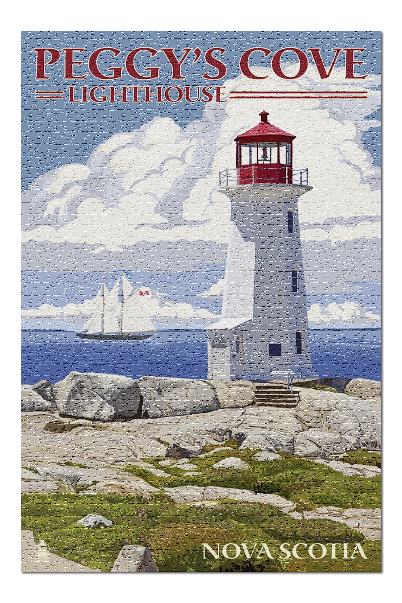 Nova Scotia Peggy's Cove Lighthouse (20x30 Premium 1000 Piece Jigsaw
