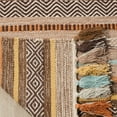 thumbnail image 4 of SAFAVIEH Montauk Lorenzo Geometric Cotton Area Rug, Brown/Multi, 2'6" x 4', 4 of 8
