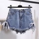 thumbnail image 2 of Pantalones cortos de mezclilla para mujer, pantalones cortos sueltos de mezclilla para niña, pantalones ajustados de cintura alta, azul claro, XL Inevent AP001242-12B, 2 of 7