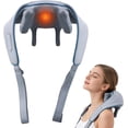 thumbnail image 1 of Masajeador Shiatsu 6D para Cuello y Hombros con Calor, Masajeador de Espalda de Amasado Profundo de Tejido para Aliviar el Dolor Muscular, 1 of 5