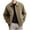 Khaki, variant on MaFYtyTPR Mens Winter Jacket Men's Fashion Solid Color Zipper Buckle Pocket Lapel Long Sleeved Hooded Casual Jacket Black L