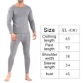 thumbnail image 2 of Ropa interior térmica para hombre, calzoncillos largos con forro polar, conjunto de ropa interior larga para clima frío, parte superior e inferior de invierno, 2 of 5