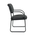 thumbnail image 4 of Boss Office Products B9521-BK Fabric Sled Base Guest Chair with Arms, Black, 4 of 8