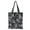 Black Marble, variant on Canvas Tote Bag With Reinforced Handle & Inner Pocket Heavy Duty Eco Reusable Shopping Bag Large Capacity For Grocery Beach School Picnic Travel, Tropical Palm