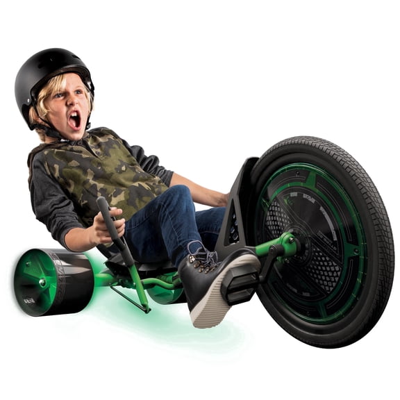 Huffy 20" Green Machine Drift Trike, Ages 8 Years Old, Green/Black, Kids, Unisex