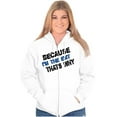 thumbnail image 3 of Because Im EMT Thats Why Medical Tech Unisex Fleece Graphic Zip Up Hoodie Brisco Brands 4X, 3 of 5