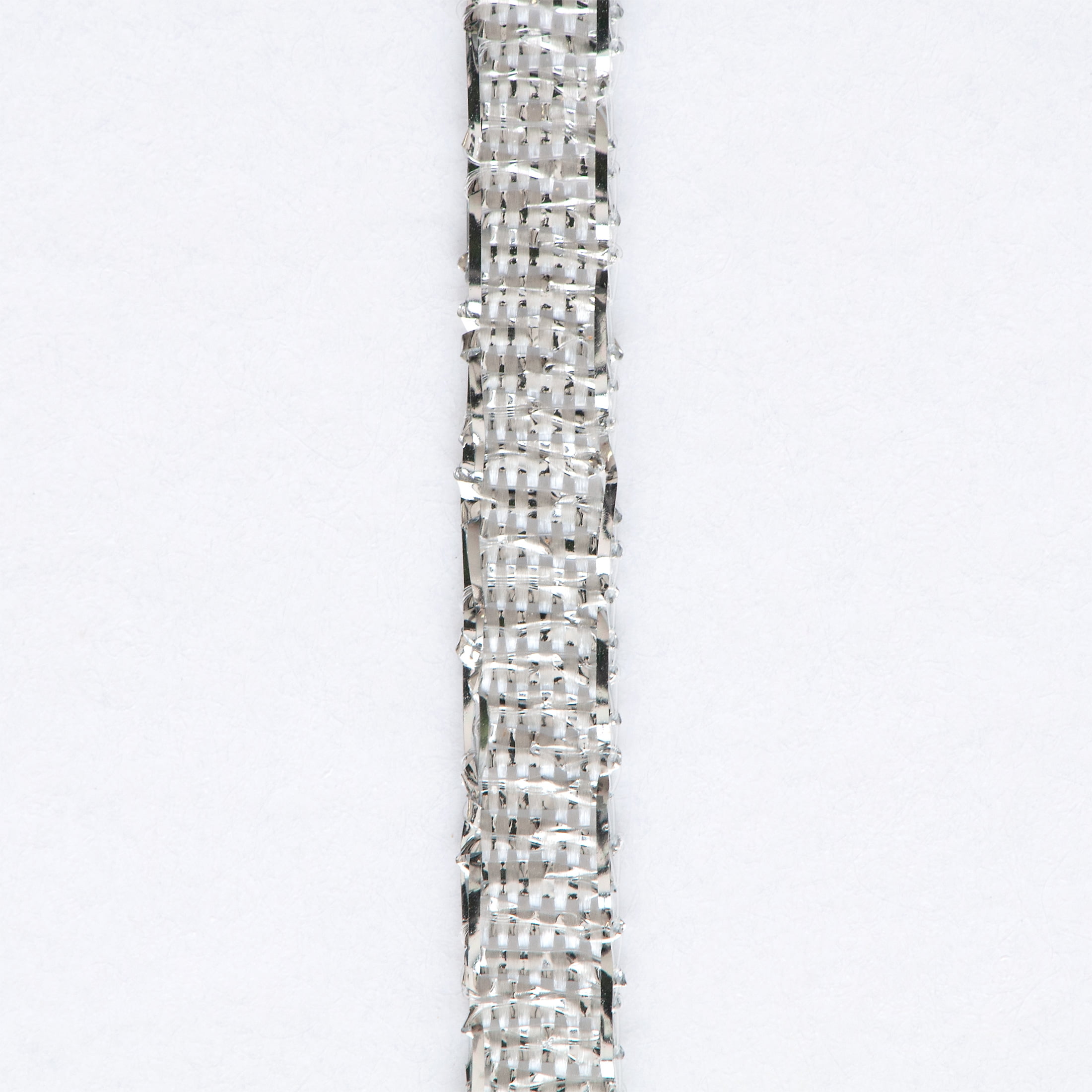 Offray Ribbon, Silver 1/8 inch Galena Metallic Ribbon, 5 yards