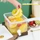 thumbnail image 4 of Dispensador de bebidas de plástico de gran capacidad de 3 y 5 litros con grifo | Jarra para té helado, limonada y frutas | Tapa hermética para fiestas, barbacoas y uso familiar | Recipiente apto, 4 of 9