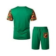 thumbnail image 6 of hirigin Men’s 2 Piece Tracksuit Short Sleeve T-Shirts + Drawstring Shorts, 6 of 9