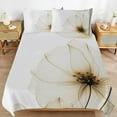 thumbnail image 2 of 3PCS Abstract Flowers Duvet Cover Set Twin, 1 Duvet Cover And 2 Pillowcase, Duvet Cover for Kids Girls Boys And Teens, 2 of 6