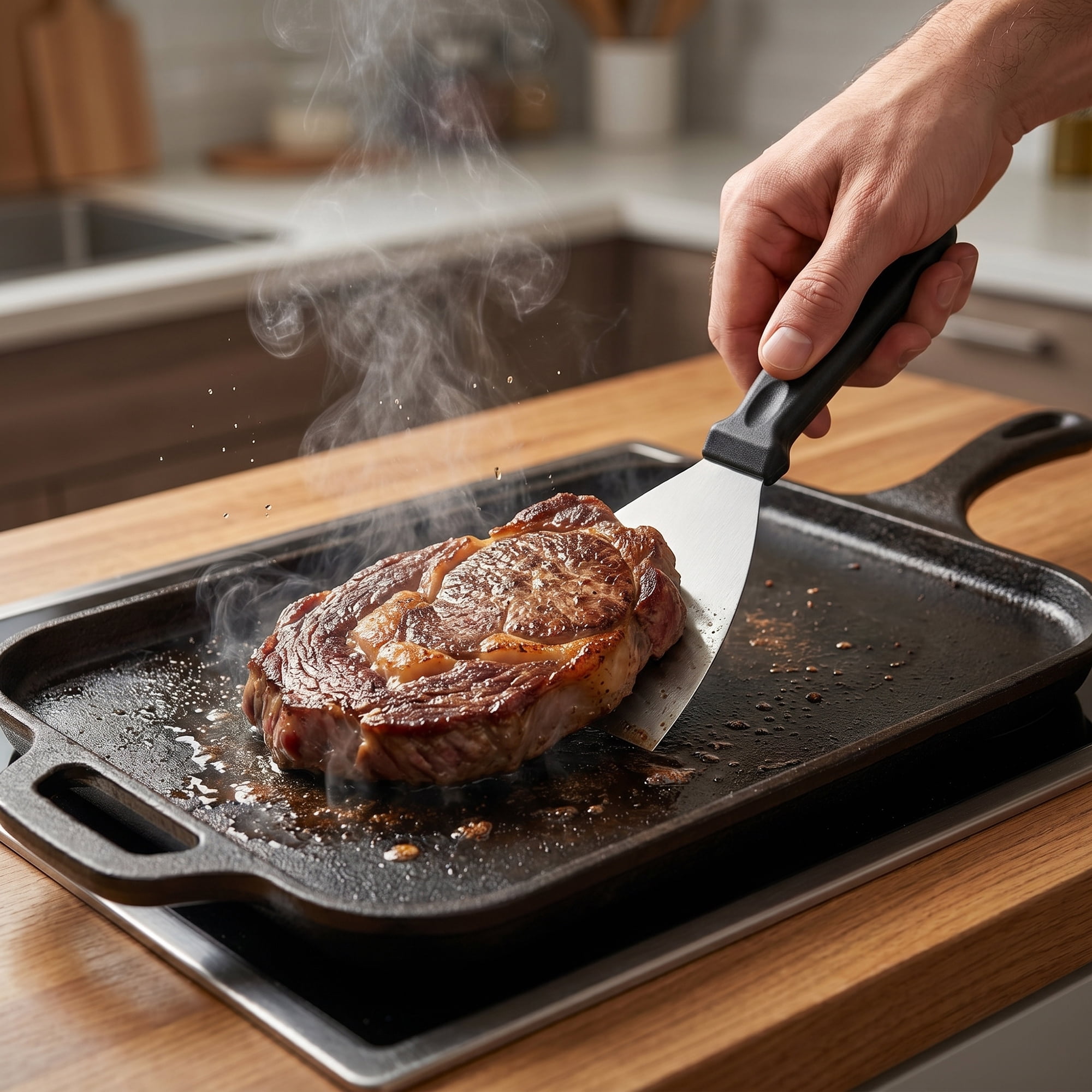 Unique Bargains Heat-Resistant Dishwasher Safe Spatula Kitchen Utensil Silver 9.4" x 3.9"