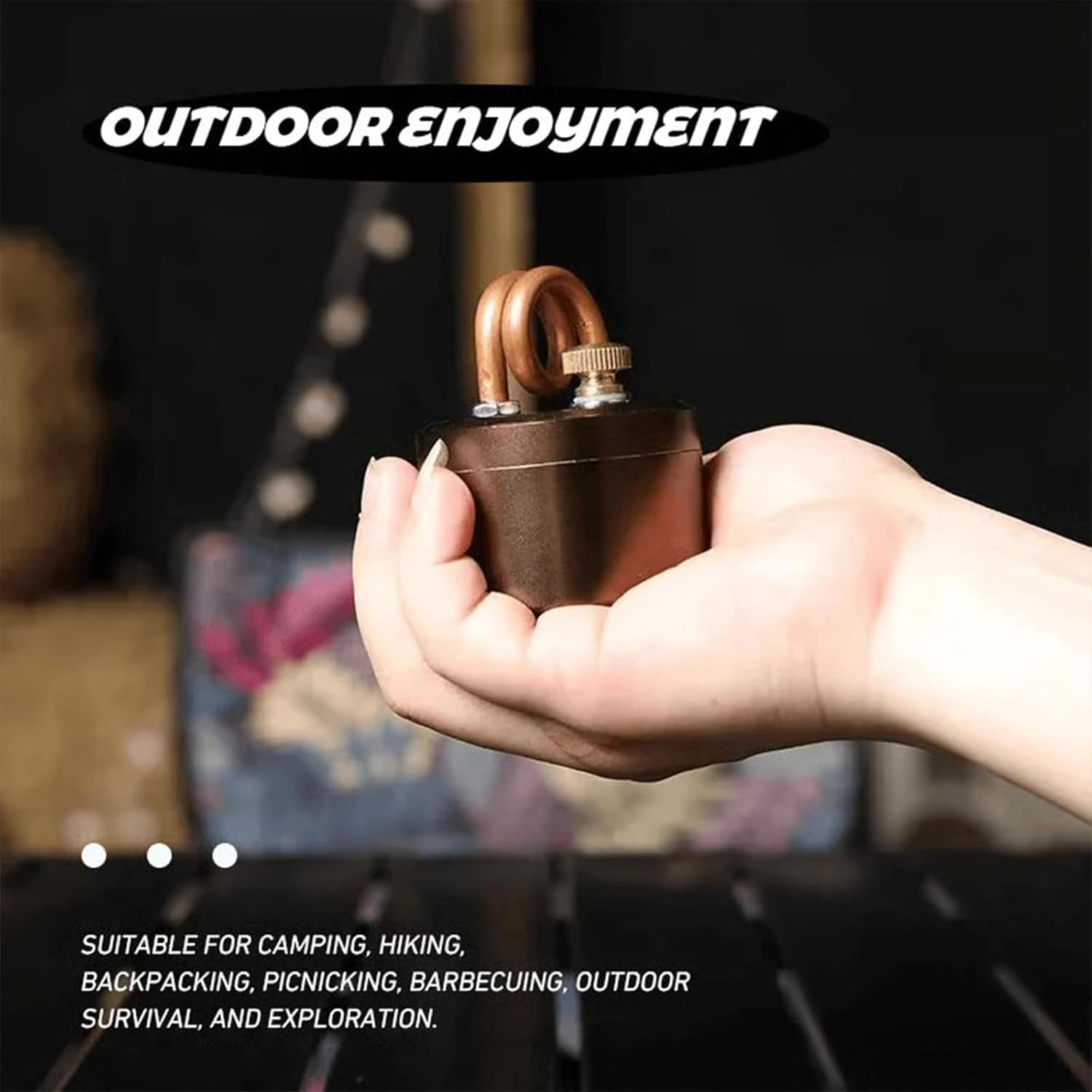 High-Power Portable Mini Outdoor Spirit Burner & Alcohol Stove，Windproof Lightweight Backpacking Stove for Camping, Hiking & Bushcraft, Rapid Heating Outdoor Cooking Gear for Picnic, Coffee, Tea