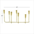 thumbnail image 4 of CosmoLiving by Cosmopolitan 7 Holder Gold Metal Long Tapered Candelabra, 4 of 13