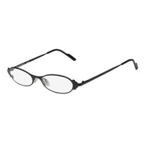 NEW HARRY LARY'S TWIGGY WOMENS/LADIES DESIGNER FULL-RIM BLACK FABULOUS METALLIC ARMS FRAME DEMO LENSES 46-0-0 EYEGLASSES/SPECTACLES