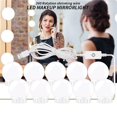 thumbnail image 4 of LED 6 10 14Bulbs Makeup Mirror Light Bulb Lights Stepless Dimmable USB Wall Lamp Kit for Dressing Table ,Widely Use, 4 of 7