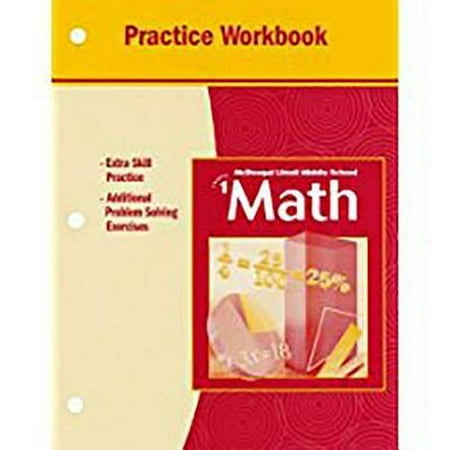 McDougal Littell Middle School Math: Practice Workbook (Student) Book