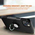thumbnail image 7 of FIEWESEY for iPhone 13 6.1 Inch Case, Anti-Scratch Shockproof Case 360 Degree Rotation Finger Ring Holder Kickstand [Work with Magnetic Car Mount] for iPhone 13 6.1 Inch(Black), 7 of 7