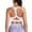 White, variant on Women's sports bra, adjustable sports bra with built-in bra pads, I-back design, high support detachable cup sports bra