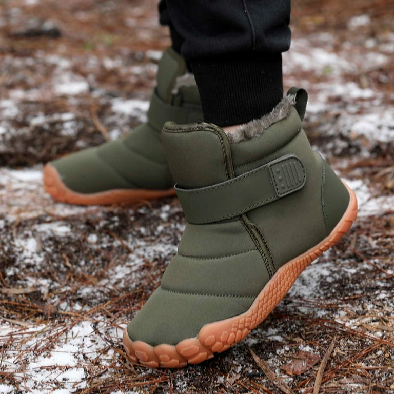 CAIVO Girls Winter Snow Boots Warm Lined Comfortable Casual