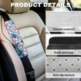 thumbnail image 5 of Uorisanigo Blue Sunflower Flannel Seatbelt Cushion Thick Plush Butterfly 2 Pack Universal Car Seat Belt Shoulder Strap Covers Soft and Comfortable Driving for Car Interior Accessorie, 5 of 7