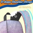 thumbnail image 5 of 17 Inch Lightweight Backpack,PVC Waterproof Oxford Fabric, Ergonomically Designed, with Large Capacity, Frozen Aesthetic Pattern, 5 of 5