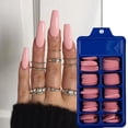 thumbnail image 1 of 100Pcs/Box Coffin Ballerina False Nail Tips Full Cover Nails Tips DIY Acrylic Nail Art 10 Sizes Full Set, 1 of 9