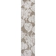 thumbnail image 3 of JONATHAN Y HAWAII 2 x 8 Runner Rug, Tobago Two-Tone Monstera Leaf - Brown/Ivory, HWC100B-28, 3 of 10