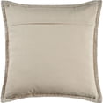 thumbnail image 3 of Laddha Home Designs 24" Brown Square Throw Pillow with Embroidered Edges, 3 of 4