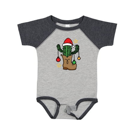 

Inktastic Christmas Cowboy Cactus Gift Baby Boy or Baby Girl Bodysuit