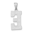 thumbnail image 4 of Auriga 925 Sterling Silver Rhodium-plated Letter E Initial Pendant for Women (L-25 mm, W-9 to 10 mm), 4 of 6